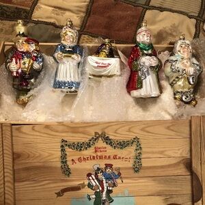 Polonaise Blown Glass ornaments A Christmas Carol Box Set